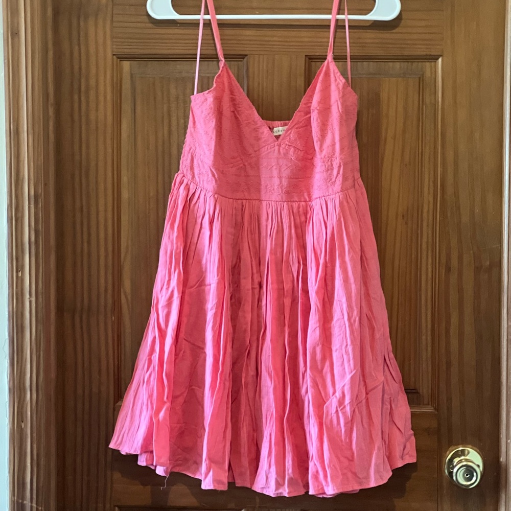 Casual embroidered spring/ summer, coral pink